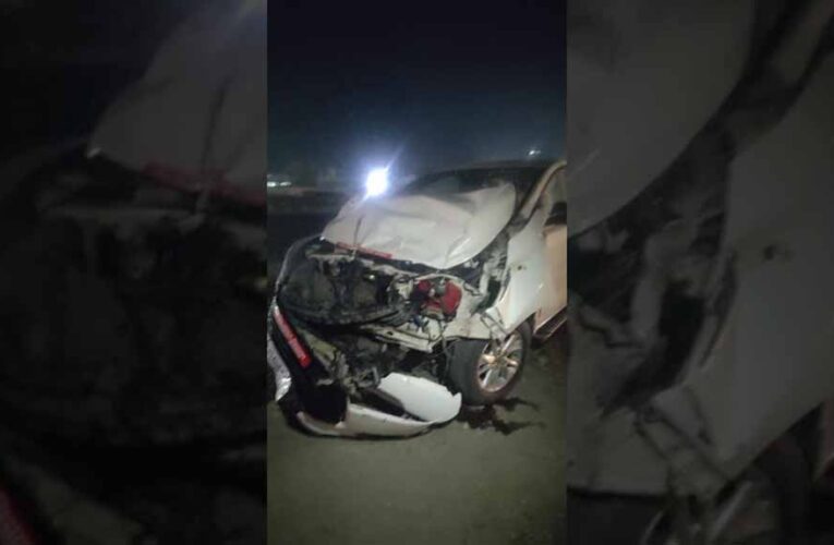 वित्त आयोग अध्यक्ष अरुण चतुर्वेदी भीषण सड़क हादसे से सुरक्षित, बड़ा हादसा टला