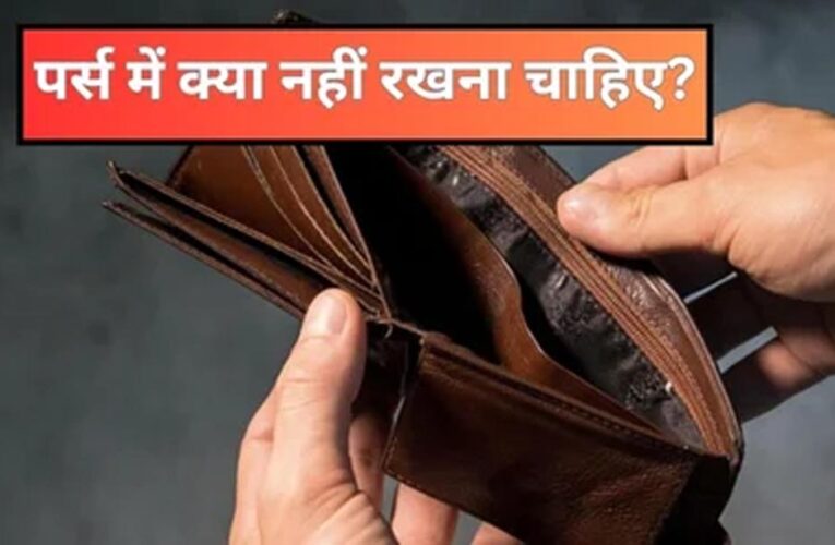 पर्स में रखी कुछ चीजें कर सकती हैं नुकसान, तुरंत हटाएं और तरक्की पाएं
