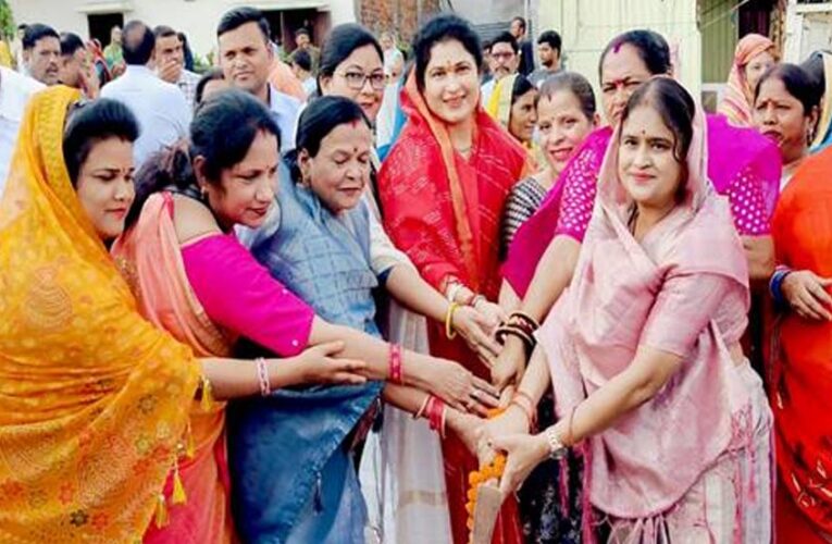 राज्यमंत्री श्रीमती गौर ने करोड़ों के विकास कार्यों का किया भूमि-पूजन