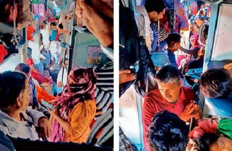 ट्रेनों में भारी भीड़ जारी, स्पेशल ट्रेनों की लेटलतीफी से यात्रियों की बढ़ी मुश्किलें