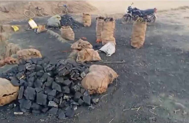 पुलिस का अवैध कोयला कारोबार पर वार, 3 टन कोयला जब्त