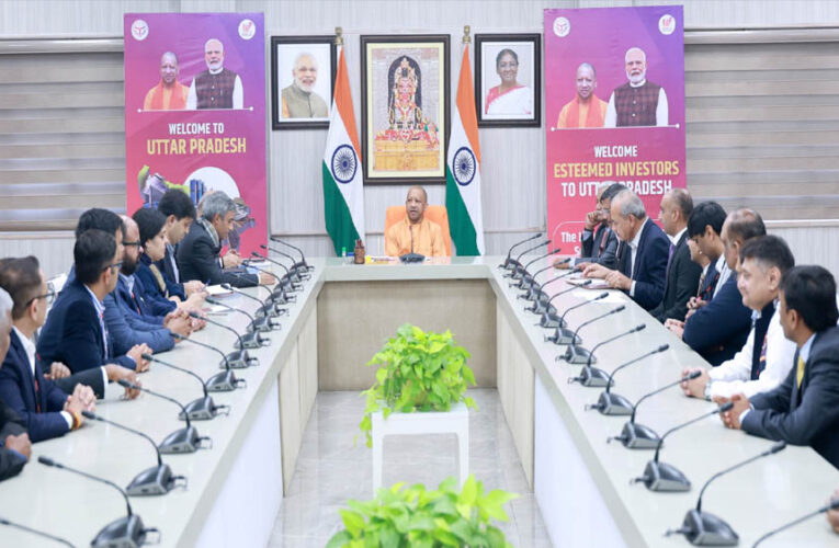 मुख्यमंत्री योगी आदित्यनाथ से 25 कंपनियों के 45 शीर्ष प्रोफेशनल्स की महत्वपूर्ण भेंट