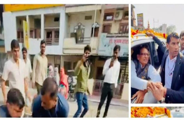 केंद्रीय कृषि मंत्री की सुरक्षा में चूक, शिवराज चौहान के काफिले में युवक घुसा