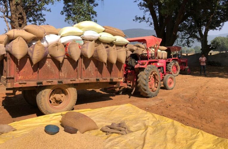 रायपुर : उपार्जन केंद्रों में धान खरीदी सुचारू रूप से जारी