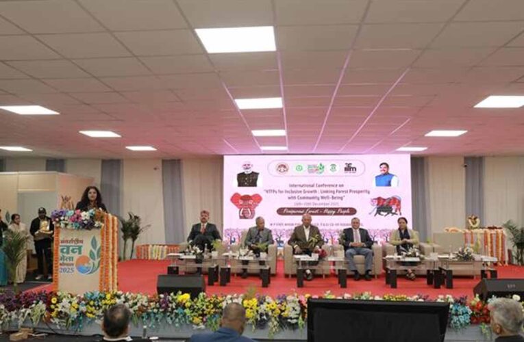 गाडरवाड़ा की सबई रस्सी एवं दोना पत्तल बनाने की विधि मेले में आकर्षण का केन्द्र रही