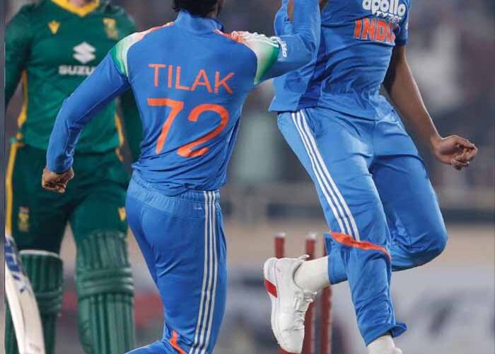 तीसरा टी20 मुकाबला: हर्षित राणा ने किया ब्रेविस का शिकार, साउथ अफ्रीका की हालत खस्ता