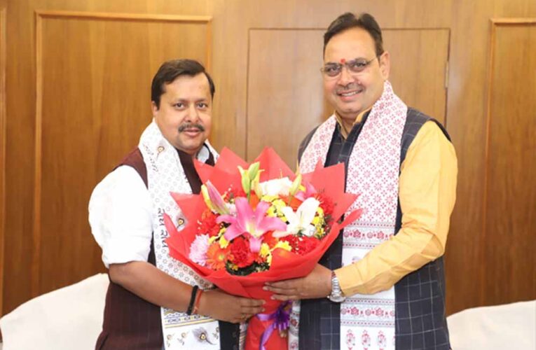 मुख्यमंत्री भजनलाल शर्मा ने भाजपा के राष्ट्रीय कार्यकारी अध्यक्ष नितिन नबीन से की शिष्टाचार भेंट