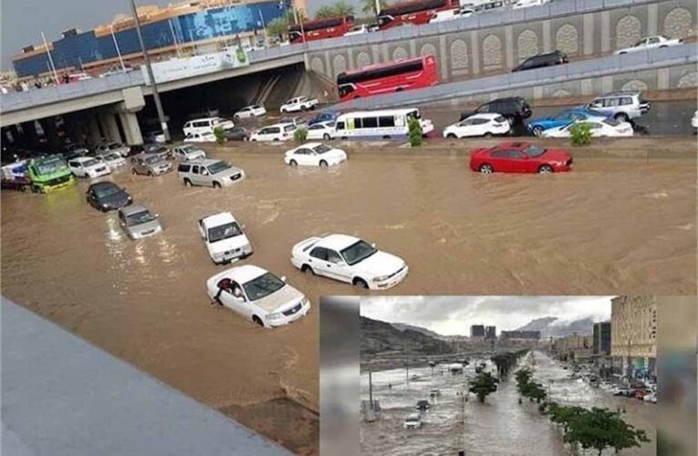 रेगिस्तान में आफत की बारिश! मक्का–मदीना में तबाही, हालात संभालने को रेड अलर्ट