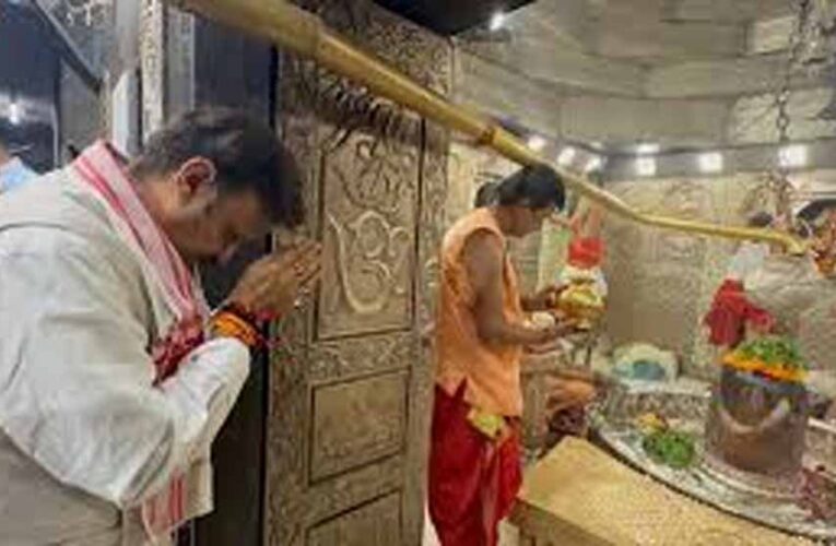 उपमुख्यमंत्री शुक्ल ने बाबा महाकालेश्वर के किए दर्शन