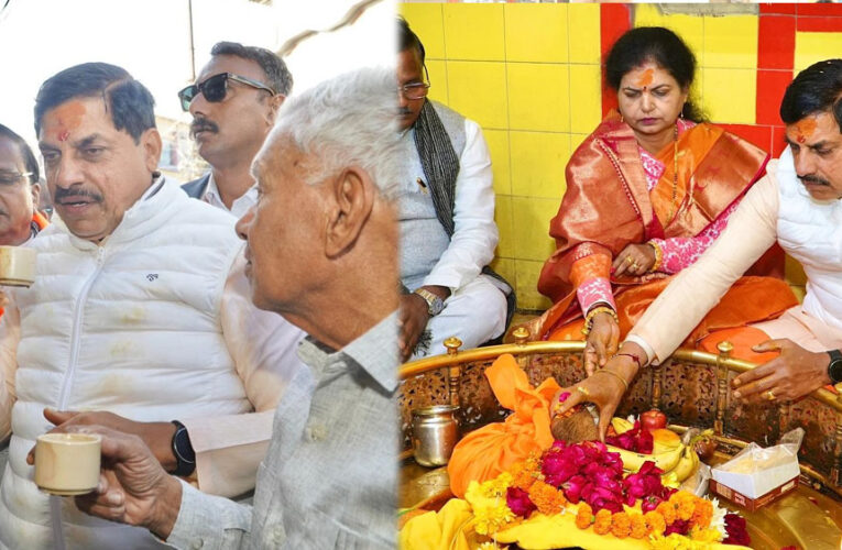 मुख्यमंत्री यादव ने पत्नी के साथ उज्जैन के बृहस्पति मंदिर में किया दर्शन और पूजा-अर्चना