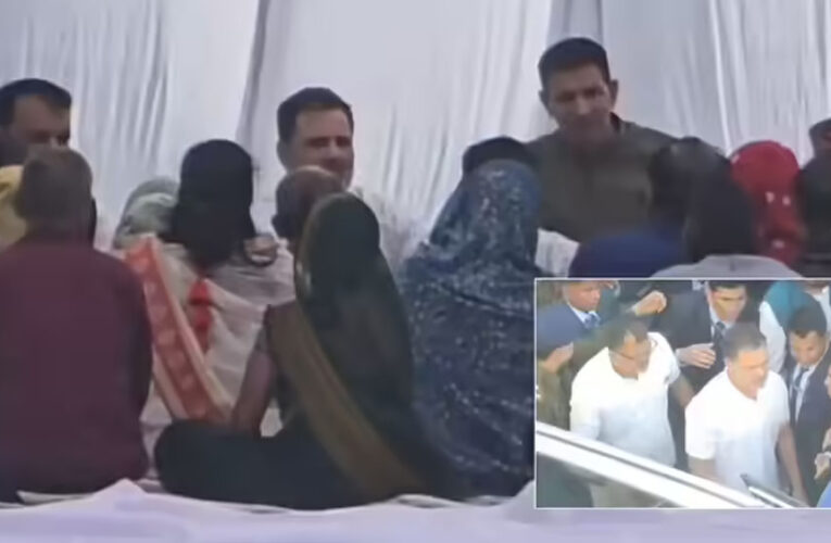 इंदौर के भागीरथपुरा में पैदल चले राहुल गांधी, दूषित जल से पीड़ितों से की मुलाकात