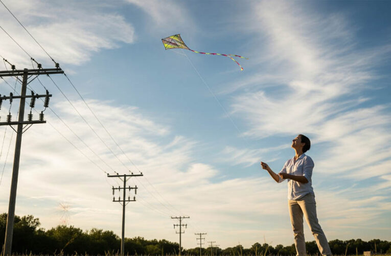 पतंगें बिजली लाइनों से दूर उड़ाने की अपील