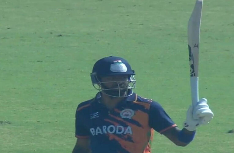 हार्दिक पंड्या का धमाल, विजय हजारे ट्रॉफी में लगातार पांच छक्कों से जड़ा पहला लिस्ट-ए शतक