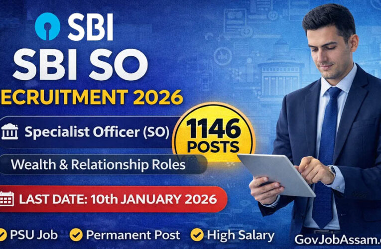 SBI Recruitment: एसबीआई में स्पेशलिस्ट ऑफिसर बनने का मौका, 1146 पदों पर आवेदन करें
