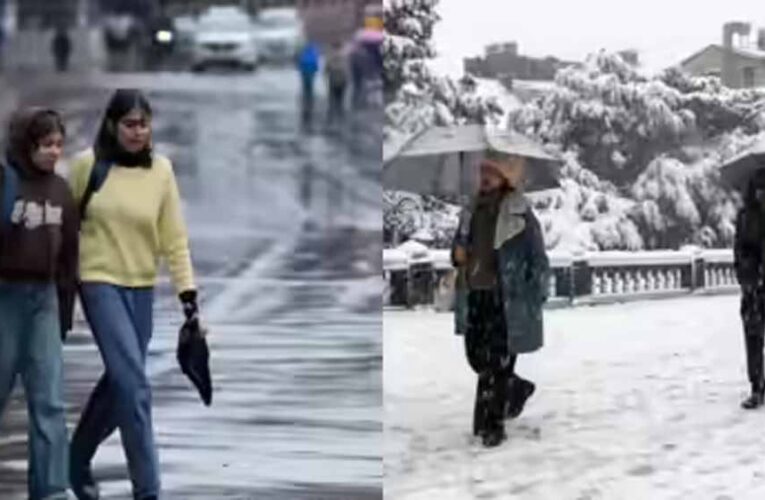 उत्तर भारत के कई राज्यों में सहित दिल्ली भीगी, पहाड़ों पर भारी बर्फबारी