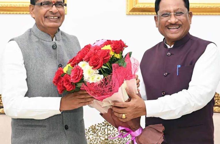 मुख्यमंत्री श्री विष्णुदेव साय से केंद्रीय कृषि मंत्री श्री शिवराज सिंह चौहान ने की सौजन्य मुलाकात