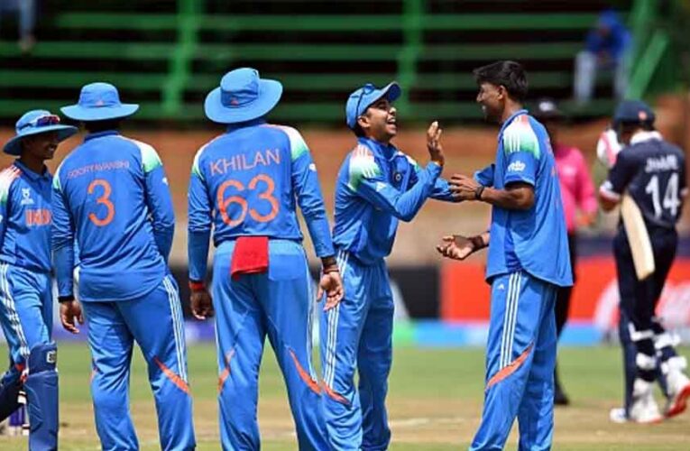 अंडर-19 वर्ल्ड कप: हेनिल पटेल की घातक गेंदबाज़ी, USA 107 पर सिमटा