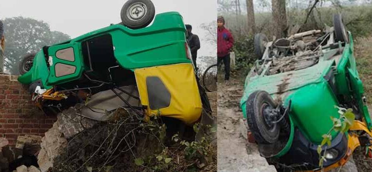 लखीमपुर खीरी में दर्दनाक हादसा: टेंपो पलटा, तीन मासूम बच्चों सहित चार की मौत