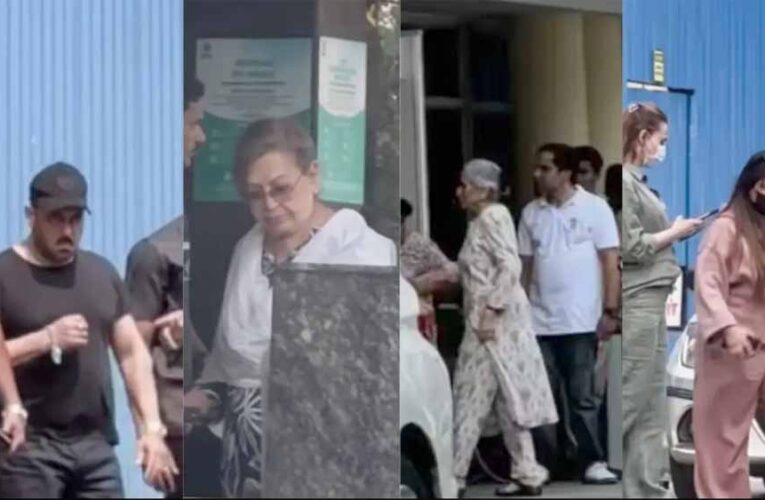 अस्पताल में भर्ती लेखक सलीम खान, बेटे सलमान खान समेत परिवार के सदस्य हालचाल जानने पहुँचे