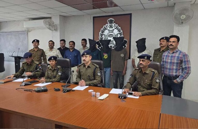 भोपाल के 4 कुख्यात लुटेरे चढ़े रतलाम पुलिस के हत्थे