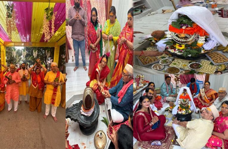 नर्मेदश्वर महादेव का नया मंदिर बना,धूम धाम से समारोह हुआ