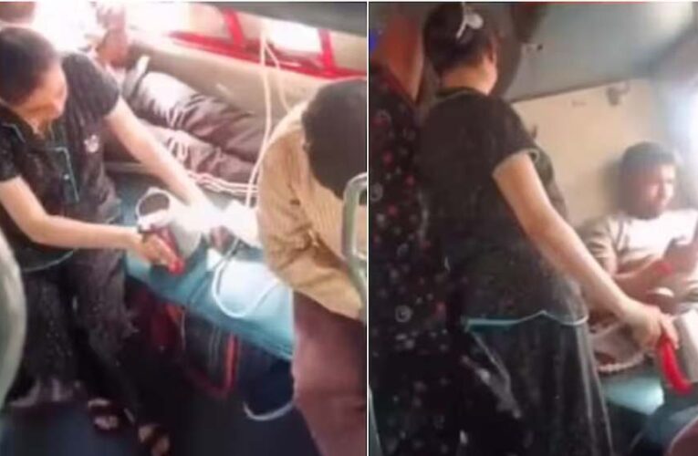 ट्रेन बनी ‘किचन’, लोअर बर्थ पर चाय बनाने लगी महिला, वीडियो ने शुरू की बहस