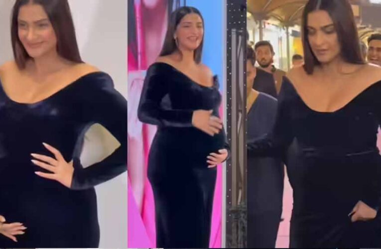 शर्ट अनबटन कर सोनम कपूर ने दिखाया बेबी बंप, प्रेग्नेंसी ग्लो पर फैंस हुए फिदा