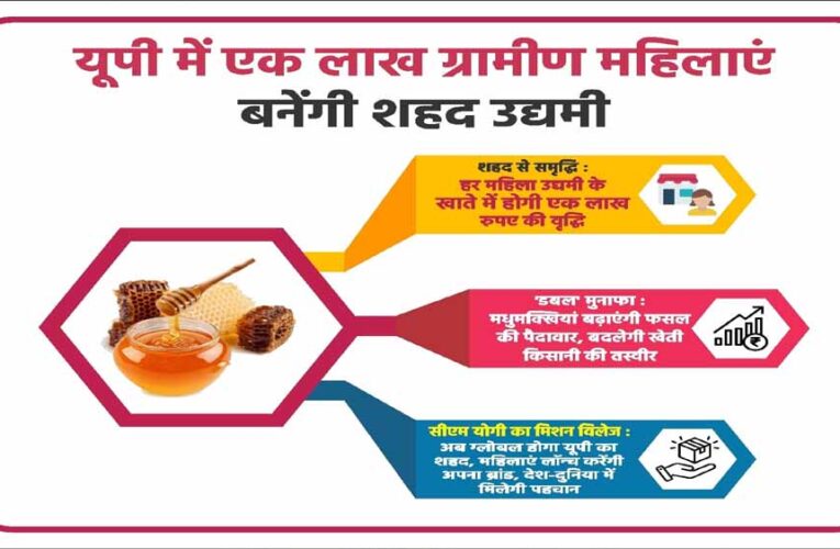 यूपी में एक लाख ग्रामीण महिलाओं के जीवन में मिठास घोलेगा शहद