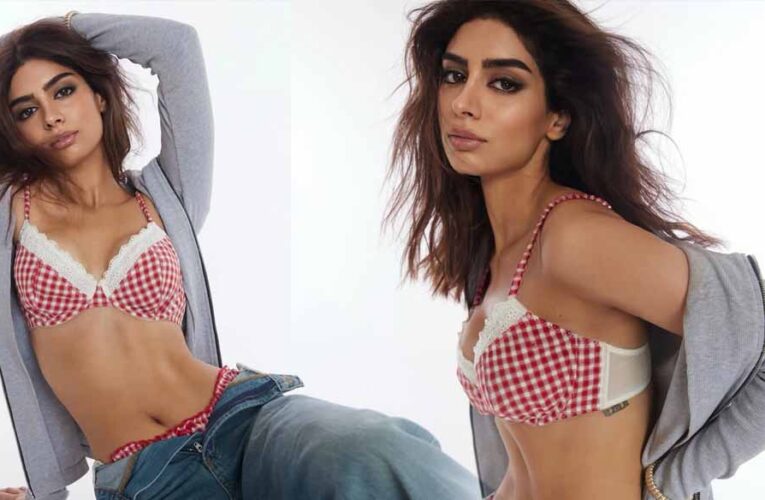 खुशी कपूर का स्वैग: बिकिनी टॉप और अनबटन जींस में कपूर खानदान की लाडली ने ढाया धमाल