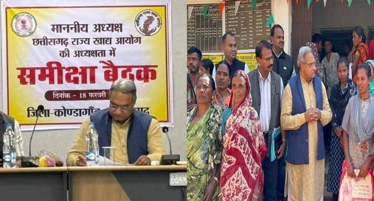 छत्तीसगढ राज्य खाद्य आयोग के अध्यक्ष  संदीप शर्मा ने ली अधिकारियों की बैठक