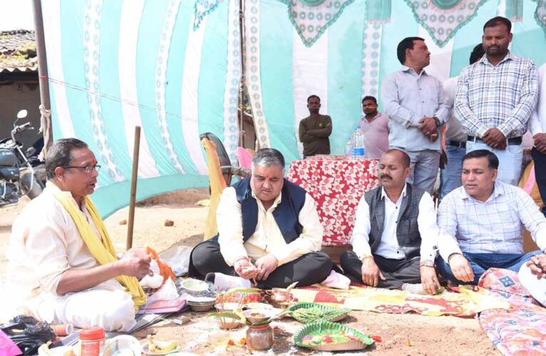 पर्यटन एवं संस्कृति मंत्री  राजेश अग्रवाल ने लखनपुर क्षेत्र में 259.68 लाख रू. के विकास कार्यों का किया भूमिपूजन