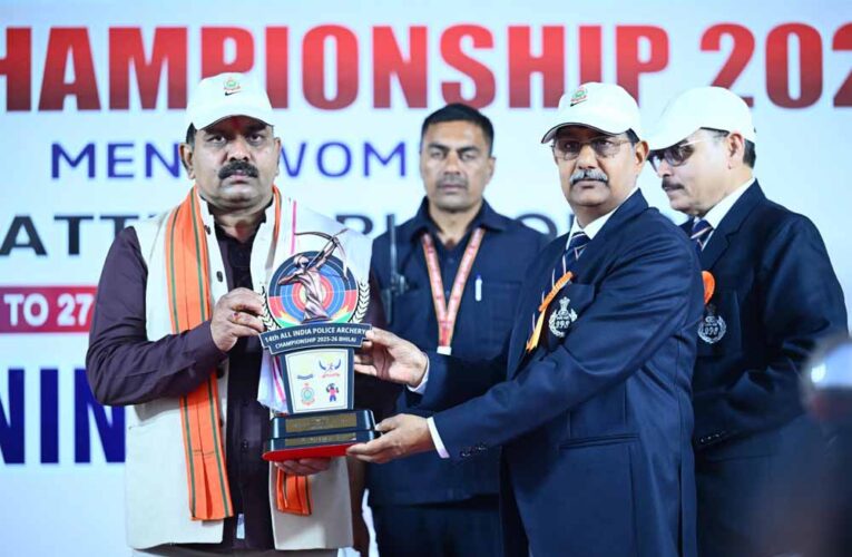 उपमुख्यमंत्री विजय शर्मा ने किया चौदहवीं अखिल भारतीय पुलिस तीरंदाजी प्रतियोगिता का भव्य शुभारंभ