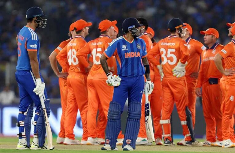 IND vs NED  भारत ने रखा 194 रन का टारगेट, शिवम-हार्दिक की तूफानी पारियां