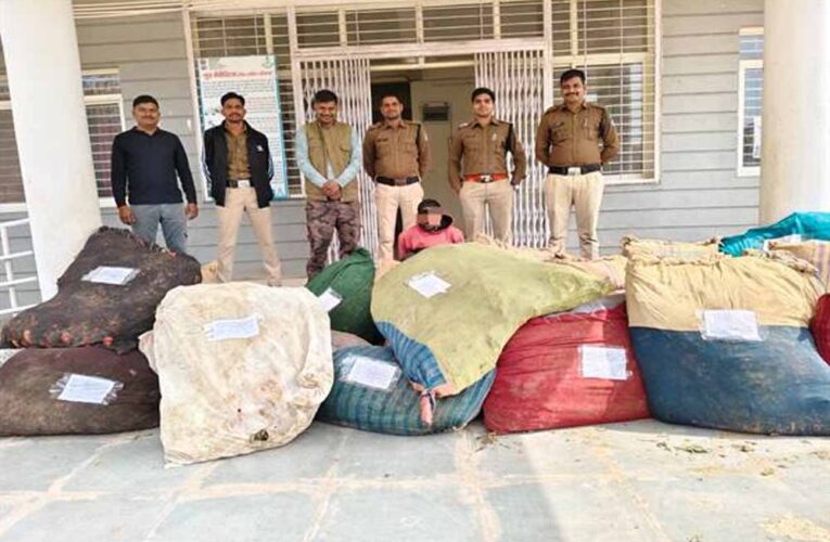 मध्यप्रदेश पुलिस की अवैध मादक पदार्थ के विरुद्ध बड़ी कार्रवाई