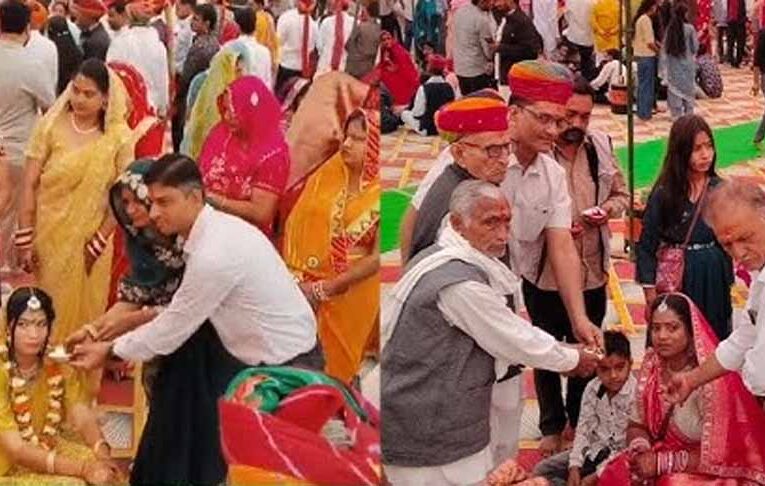 नागौर में 2.5 KM लंबी निकासी में 10,000 बाराती, 70 जोड़े एक साथ लेंगे सात फेरे