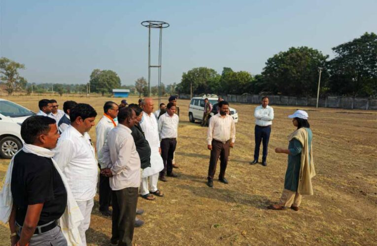 प्रस्तावित राज्यपाल दौरे से पहले प्रशासन सतर्क, कलेक्टर जयति सिंह ने नागलवाड़ी में किया निरीक्षण