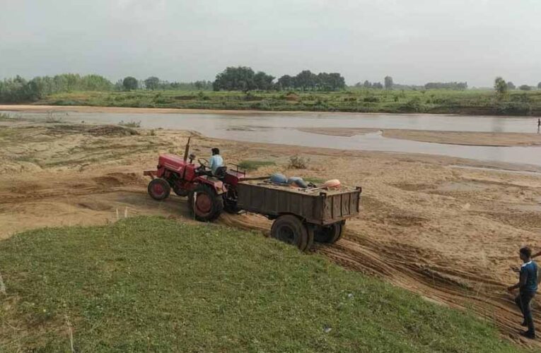 धुम्मा गोडरी नदी में रेत का अवैध खनन, प्रशासन की भूमिका पर उठे सवाल