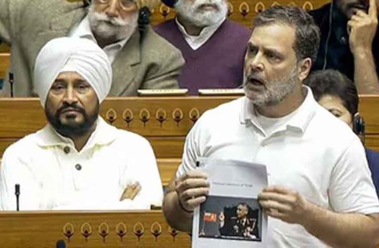 राहुल गांधी के भाषण पर लोकसभा में बवाल, स्पीकर की ओर फेंके गए कागज