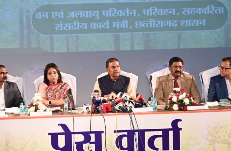 वन मंत्री केदार कश्यप की पत्रकार वार्ता : दिनांक 12 फरवरी 2026 वन मंत्री केदार कश्यप