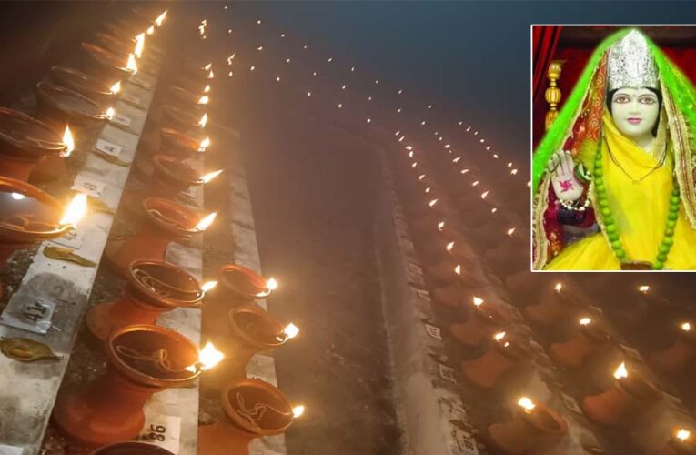 मां कन्हाई परमेश्वरी मंदिर में 126 ज्योत प्रज्वलित
