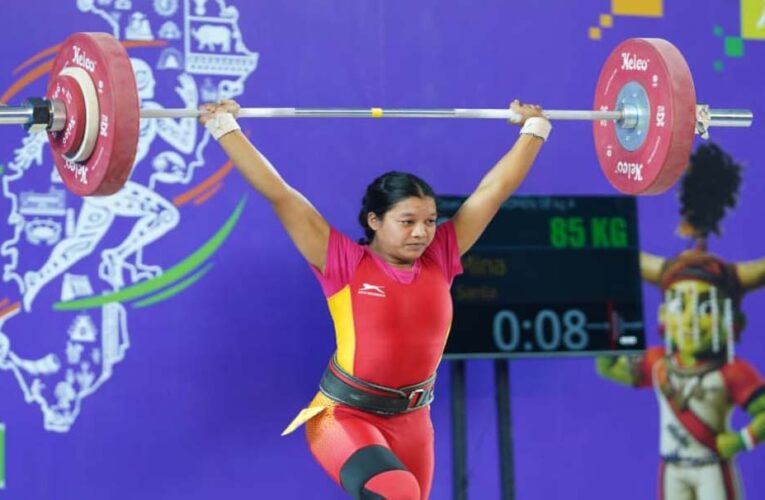 खेलो इंडिया ट्राइबल गेम्स 2026:  58 किग्रा महिला वेटलिफ्टिंग में अरुणाचल की अनाई वांग्सू ने जीता स्वर्ण
