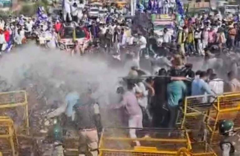 दतिया में भीम आर्मी-असपा की संकल्प यात्रा पर बवाल, पुलिस का लाठीचार्ज और वाटर कैनन