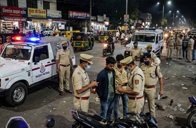 भोपाल में सख्ती: सड़कों पर शराब पीने वालों पर कार्रवाई, 7 थानों ने चलाया अभियान
