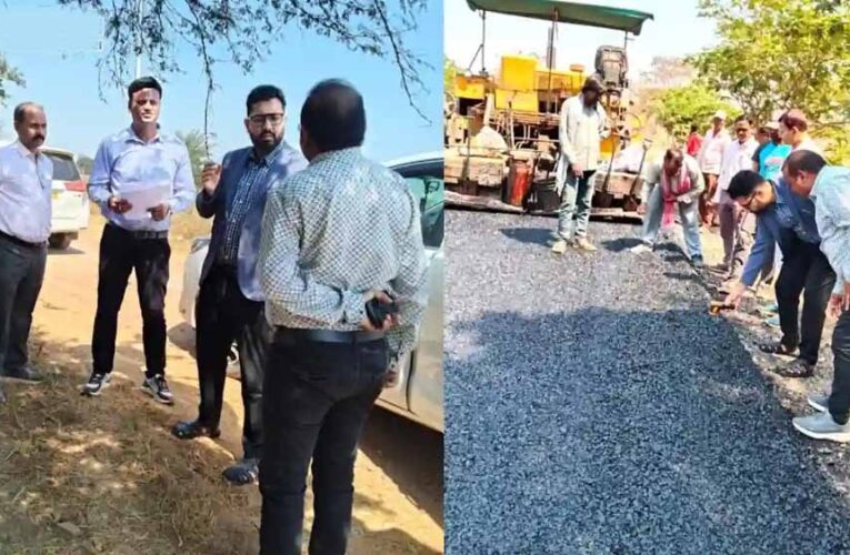 महासमुंद के कलेक्टर ने किया एनएच-06 का निरीक्षण, गुणवत्ता पूर्ण कार्य करने के दिए निर्देश