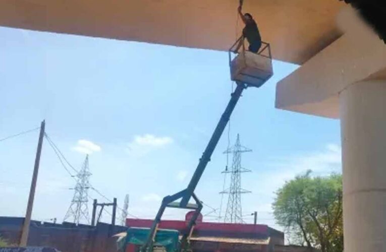 CM दौरे से पहले ROB की 100 टन लोड टेस्टिंग शुरू, जल्द खुलने से लाखों को मिलेगी राहत