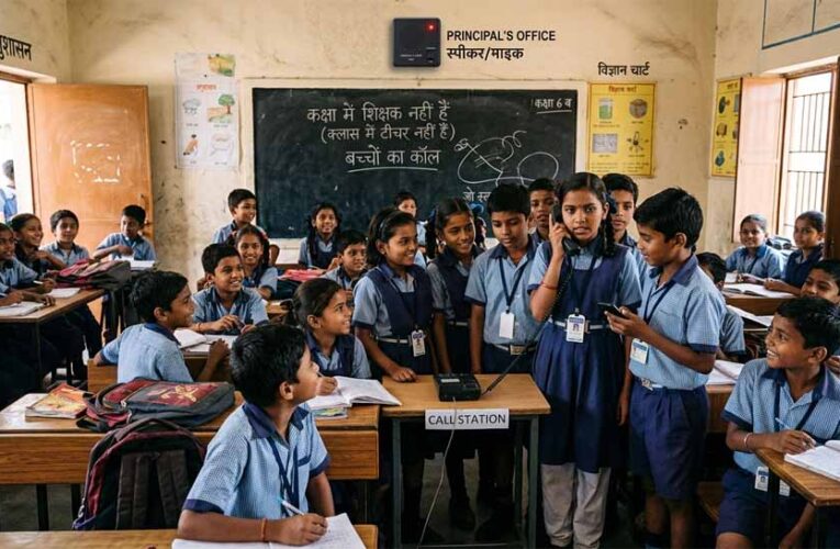 टीचर गायब तो बच्चे करेंगे कॉल: क्लासरूम में स्पीकर-माइक से होगी निगरानी