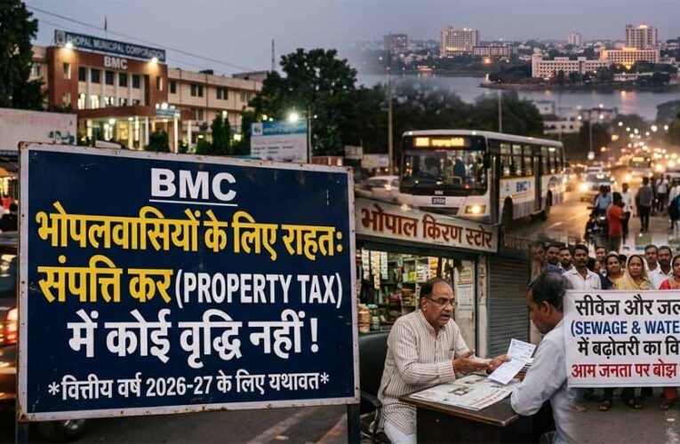 भोपाल में प्रॉपर्टी टैक्स नहीं बढ़ेगा, लेकिन सीवेज-जल कर से बढ़ सकता है खर्च