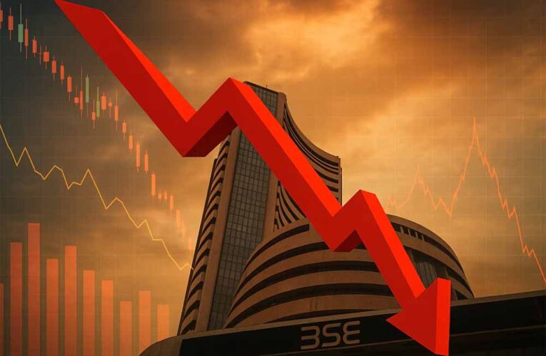 शेयर बाजार में भारी भूचाल: सेंसेक्स 2496 अंक लुढ़का, निफ्टी 775 अंक टूटा
