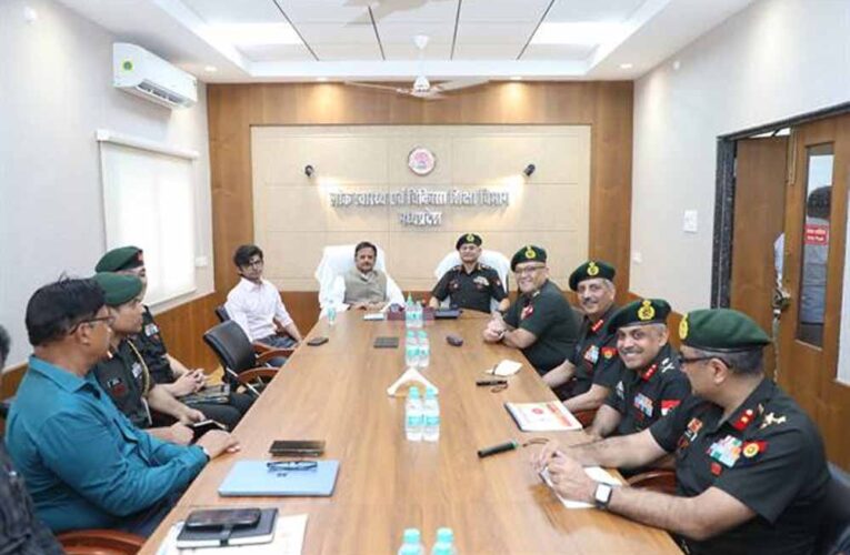 उप मुख्यमंत्री शुक्ल से थल सेना प्रमुख जनरल उपेन्द्र द्विवेदी ने की सौजन्य भेंट