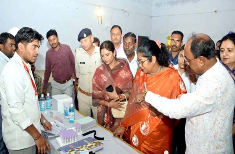 प्रभारी मंत्री उइके ने सरई में मल्टीस्पेशियलिटी मेगा स्वास्थ्य शिविर का किया अवलोकन